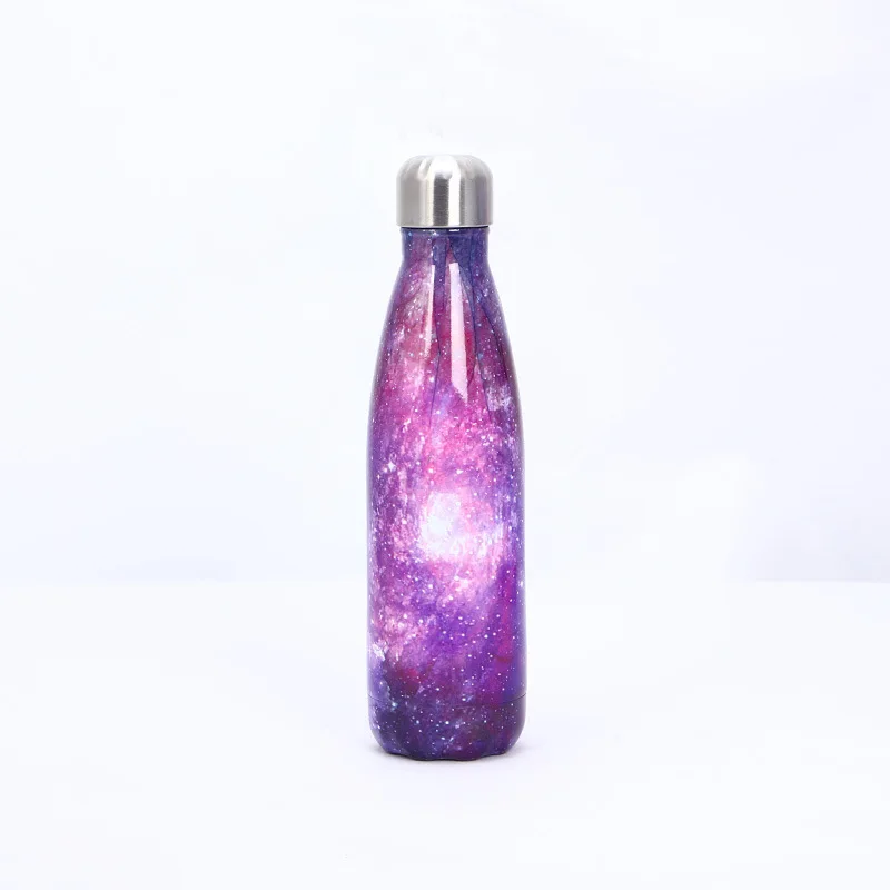 

New fashion morden popular double wall drinking bottles stainless steel bottle for restaurants with firm lid and strap, Custom