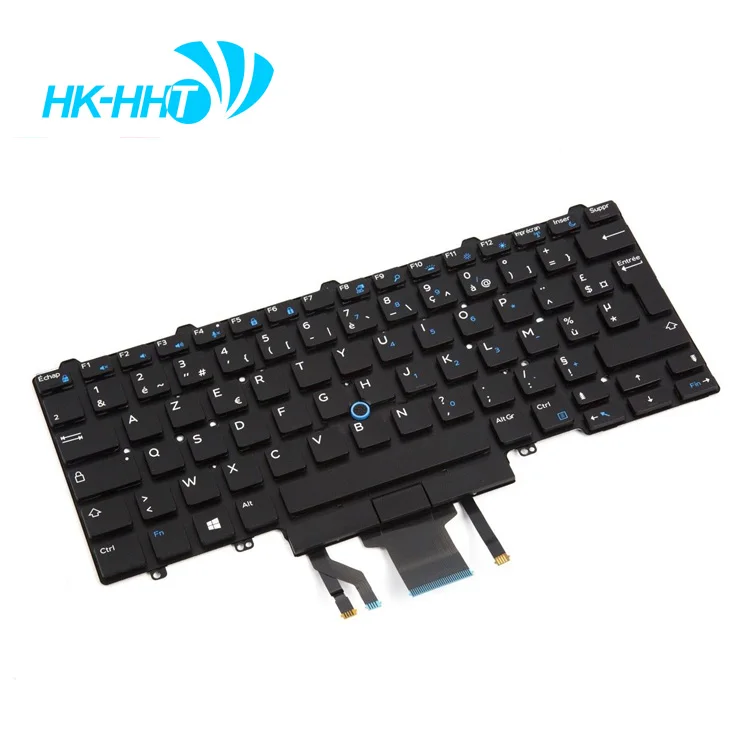 

HK-HHT Laptop keyboard for Dell Latitude E5450 E5480 E5470 E7450 E7470 0W93F7 Backlit french keyboard