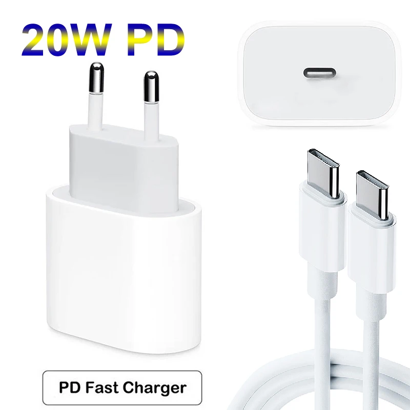 

20W New portable mini fast Qi pd charger adapter for iphone apple samsung