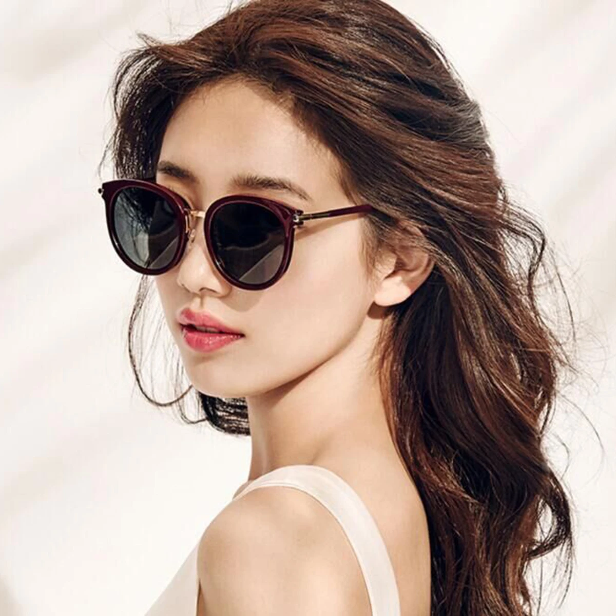 

RENNES [RTS] New Mens Cat Eye Sunglasses Alloy Round Frame Sunshade Sunglasses for Women