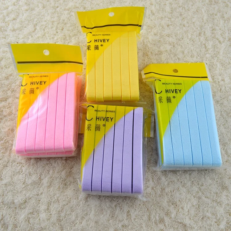 

12 pcs Facial Sponge Puff Face Wash Compressed Cleaning Stick Cleansing Pad Skin sponge for face washing, Yellow, pink, purple, blue