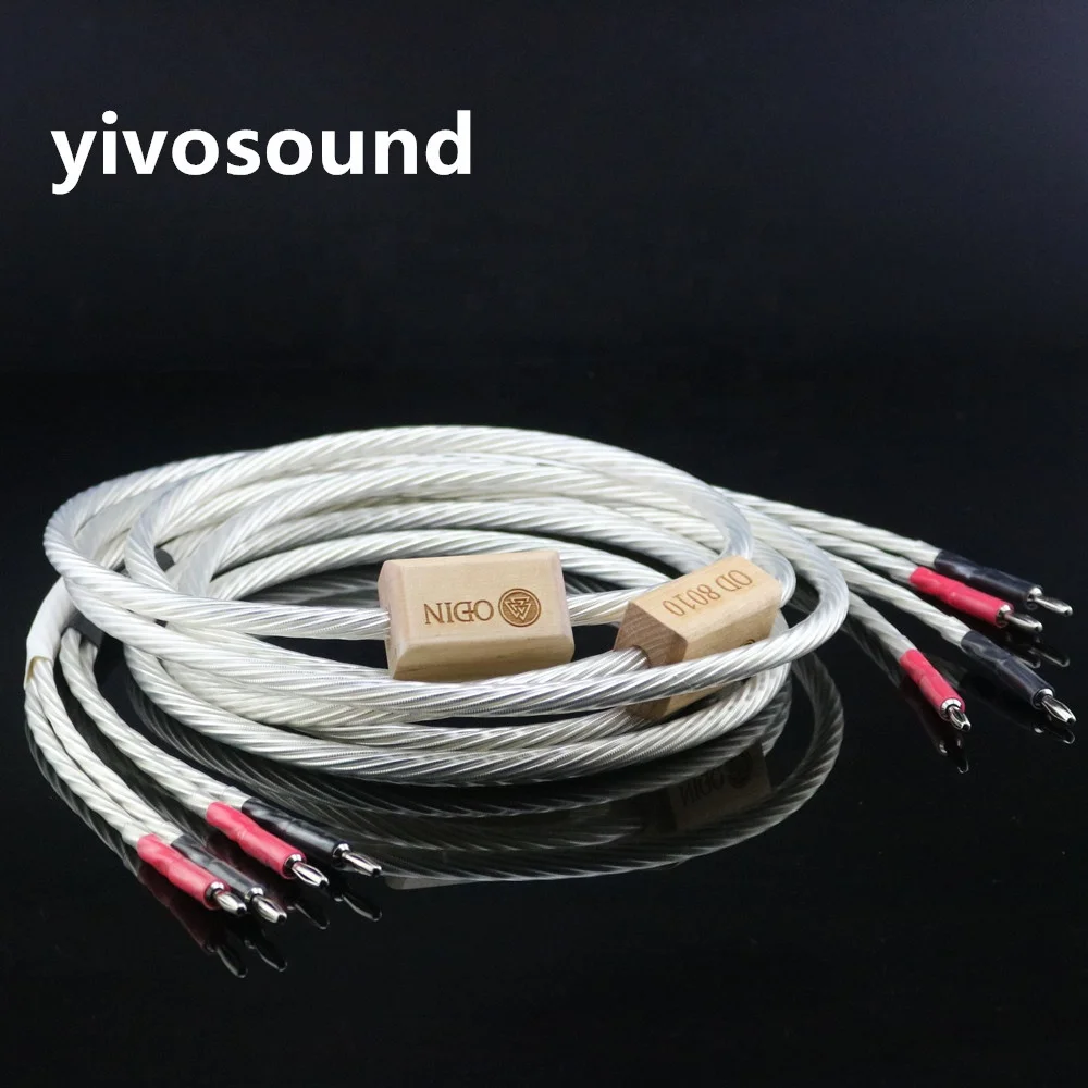 

HIFI Nordost Odin audiophile silver wire speaker cable banana Yplug audio Horn connection
