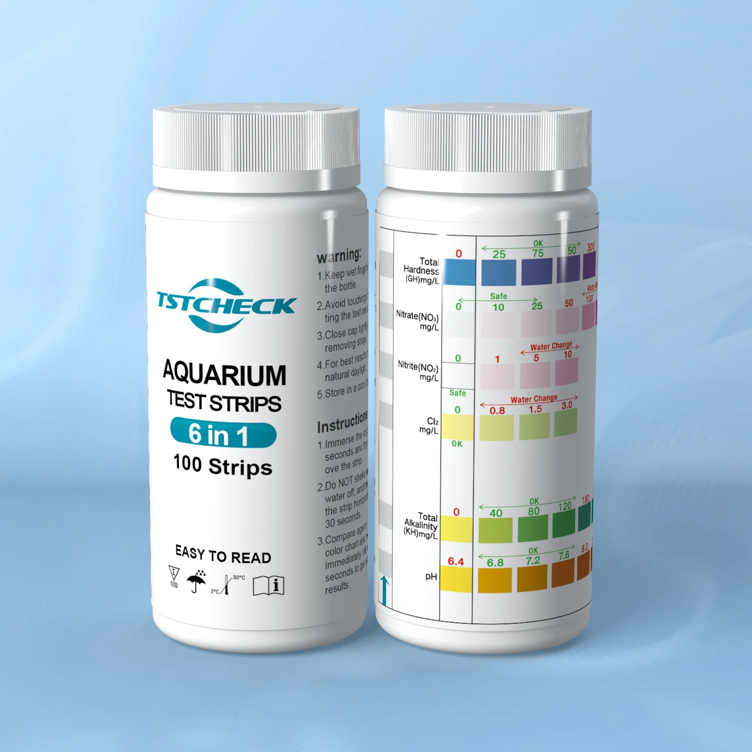 Water Quality Test Strips 7 Parameters 100 Strips For Aquarium Buy