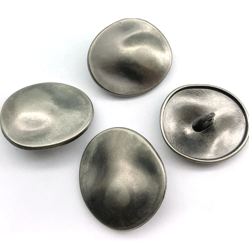 

Custom wholesale Good Quality Alloy Material Metal Shank Button Ear shape shank Buttons, Custom color