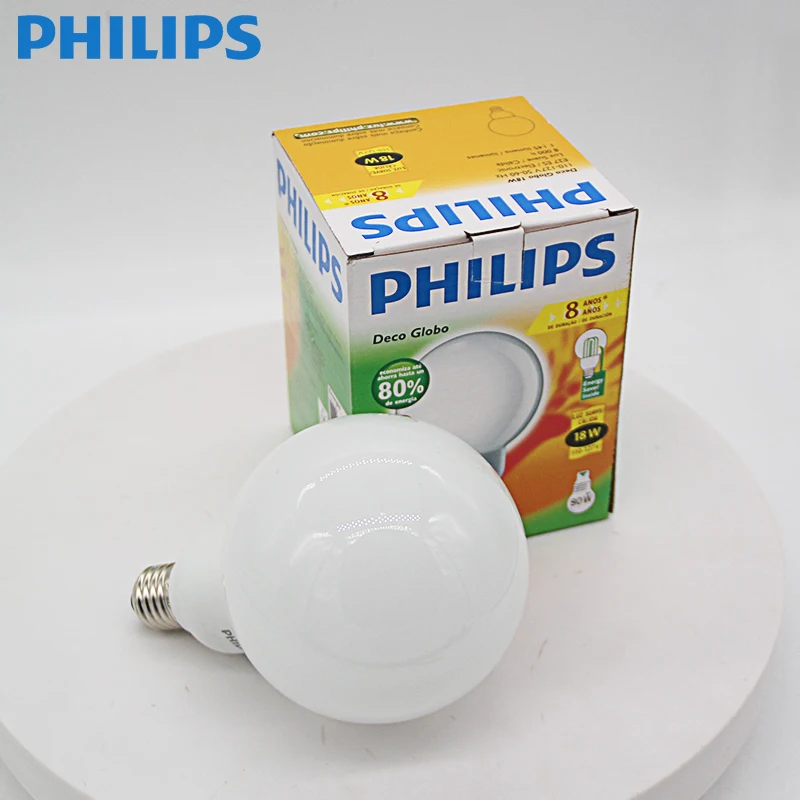 Philips energy-saving lamp soft light E27 spherical soft light dragon ball bubble 18W E27 110-127V bulb incandescent light