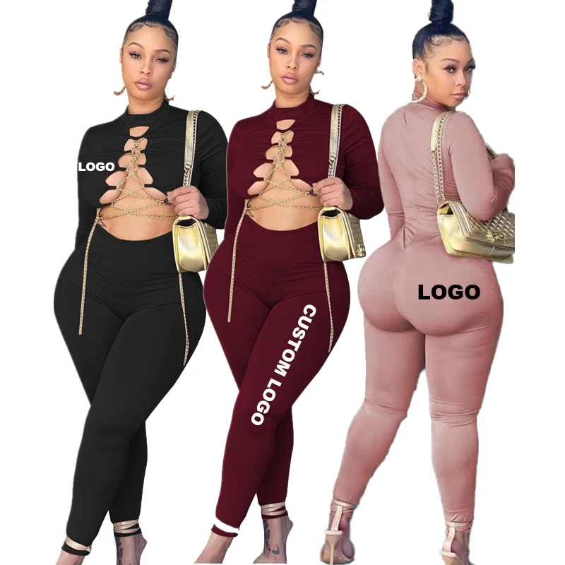 

Free Shipping New Fashion Trends Slim Fit Ladies Jumpsuits Women One Piece Bodycon Jumpsuit, Color avaliable