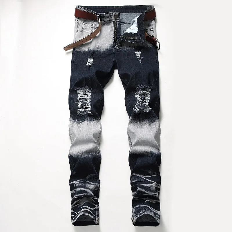 

Stitching Color Skinny Jeans For Men Tapered Men Jeans Skinny Mens Designer Jeans