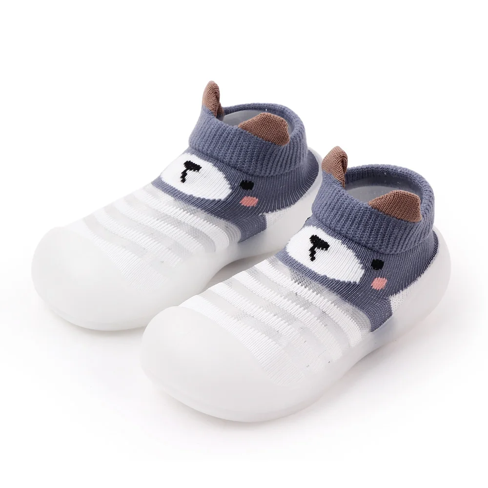 

High quality breathable anti-slip soft rubber toddler socks shoes first walking baby shoes floor socks, 6 colors