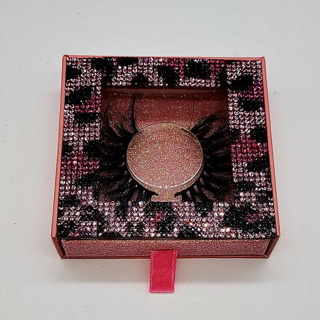 

VMAE Fancy Lashes Package Box Natural Black Long 25mm 5D Mink Eyelashes, Any color you want
