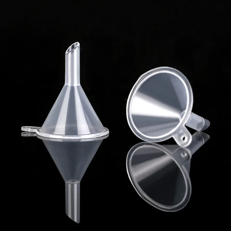 

Promotional cheap price small perfume funnel clear plastic mini funnels plastic funnel