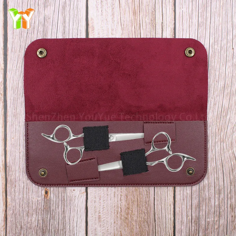 

Portable PU Leather Professional Barber Hair Scissors Display Holder Bag Pouch Case