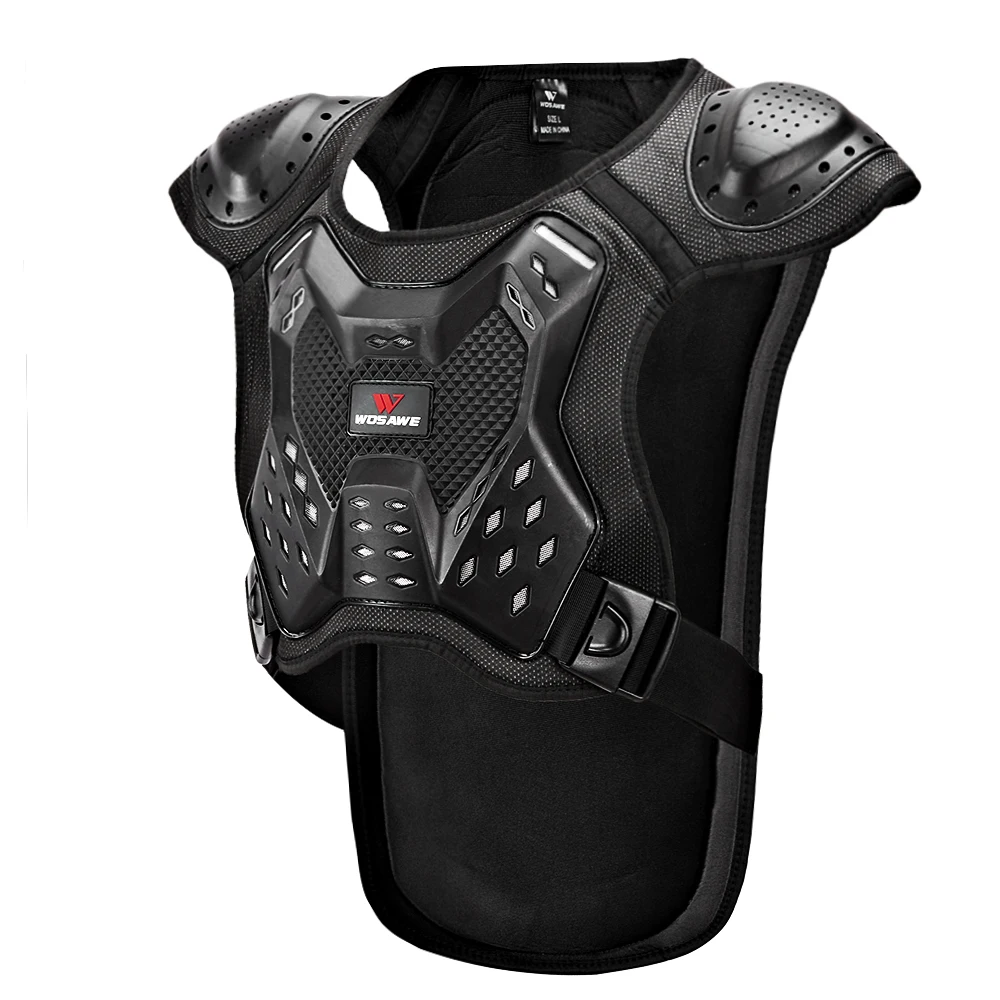 

WOSAWE Adult Motorcycle Armor Cycling Cross-Country Skiing Chest Protector Equipment Skating Back Protector, As picture or customized design
