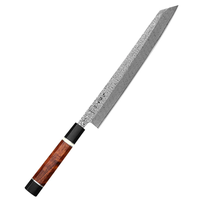 

Wood Handle Kitchen Knives Kiritsuke Knife Desert Iron Japanese 110 Layers Damascus Steel F3-Z-K 270mm Carbon Steel 2-7days