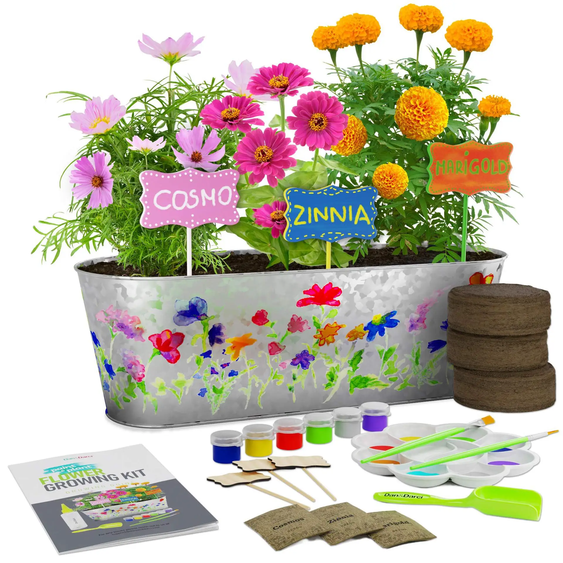 

Birthday Craft Gifts Fairy Garden Kids STEM Activity Paint and Plants Flower Planting Kits Gardening Kits for Kids