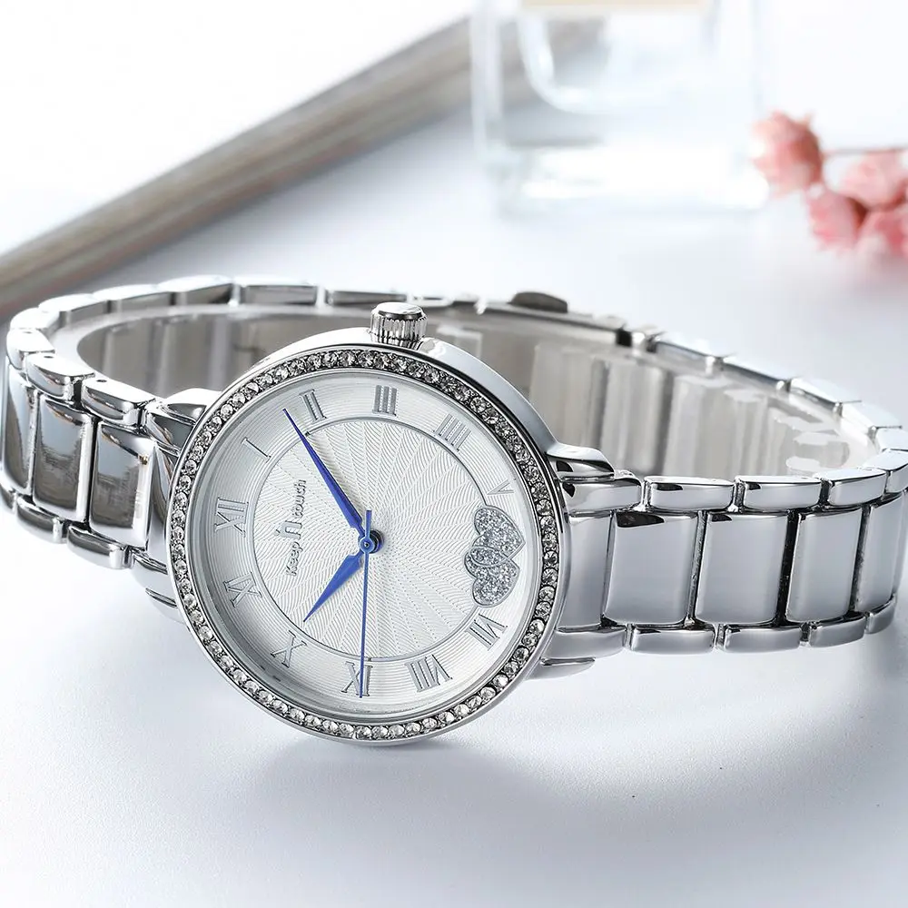 

luxury rose gold women crystal wrist watch fashion bracelet design ladies watches
