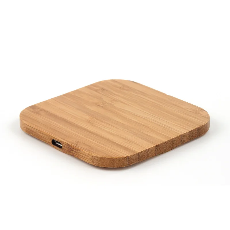 

ShenZhen Manufacturers Charging Station Wood Bamboo Wireless Charger Qi Portable Charger For Iphone