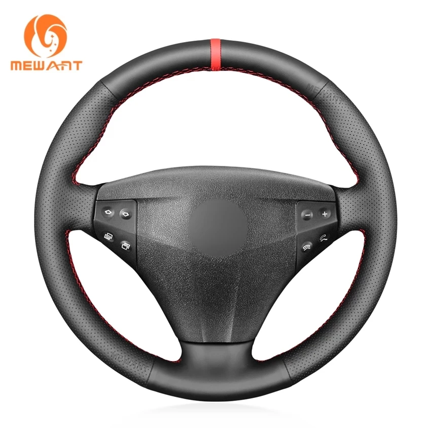 

Factory Custom Black Faux Leather Hand Sewing Steering Wheel Cover For Mercedes-Benz C-Class W203 2001 2002 2003 2004