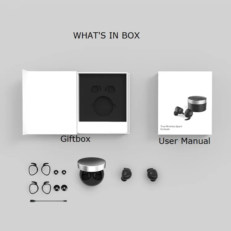 wire free sweatproof 3d sound wireless earbuds with charging case best sounding headphones earphones running call amazon custom - ANKUX.COM