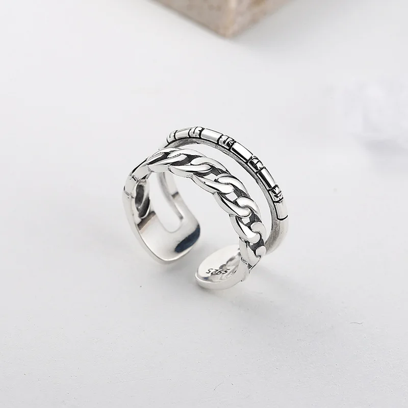 

925 Sterling silver Ring Korean edition ins hot sales Fashion for Jewelry making