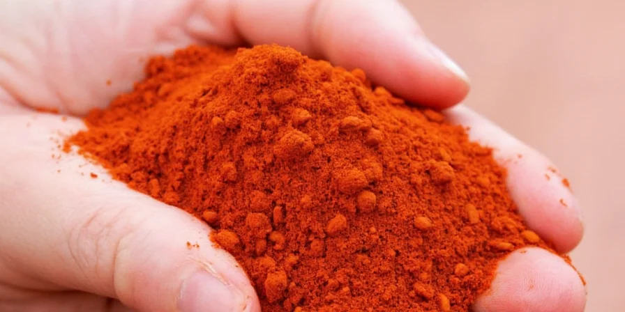 Final photo of paprika being sprinkled over a finished dish