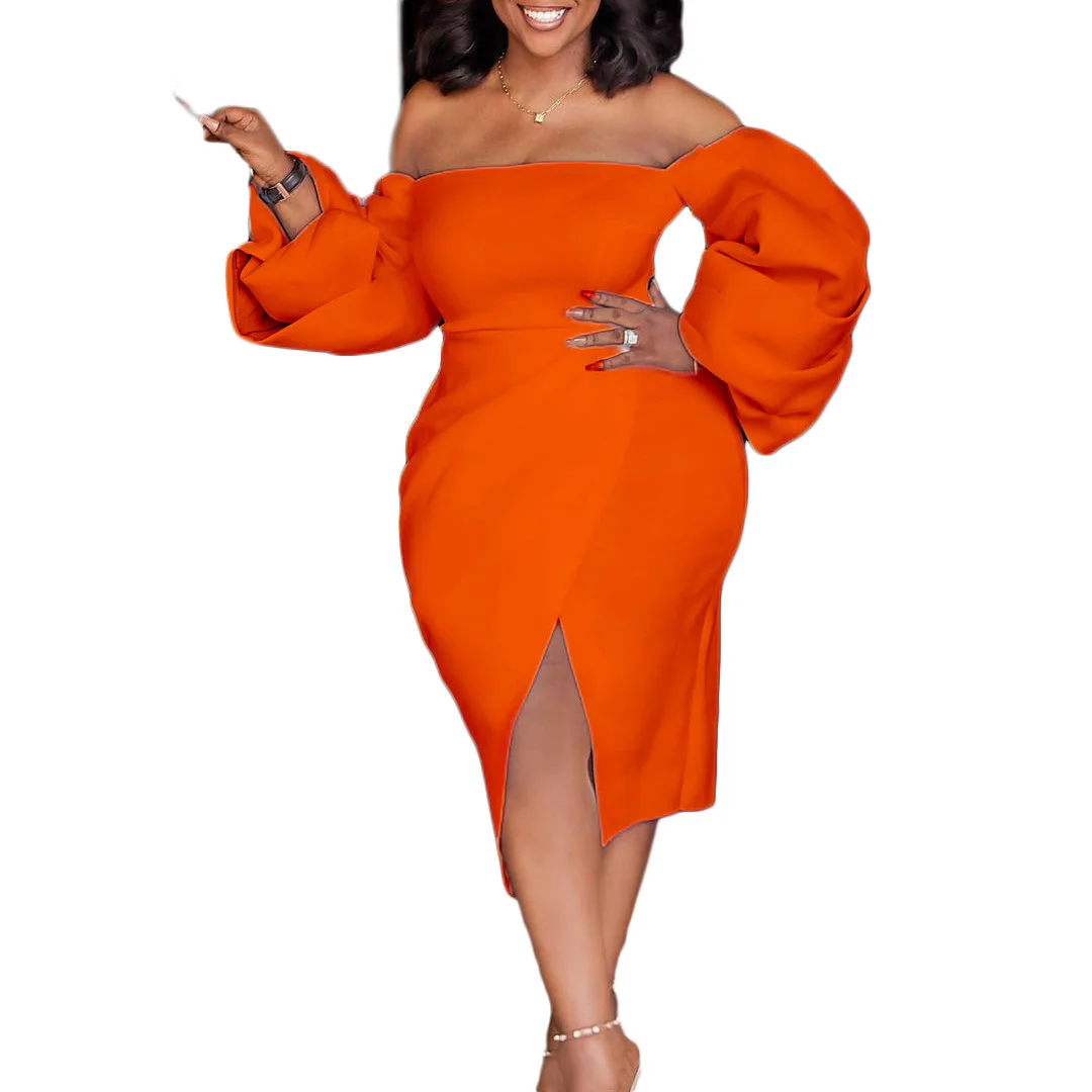 

chest wrap temperament african women casual dresses off the shoulder sexy maxi dress, Customized color