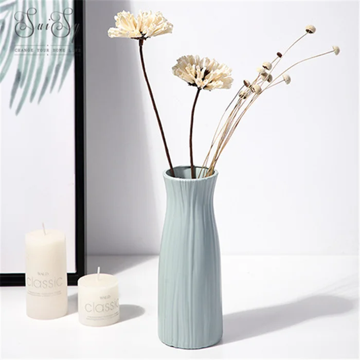 

Creative Simple Living Room Modern Home Nordic Decorative Plastic Vases Flower