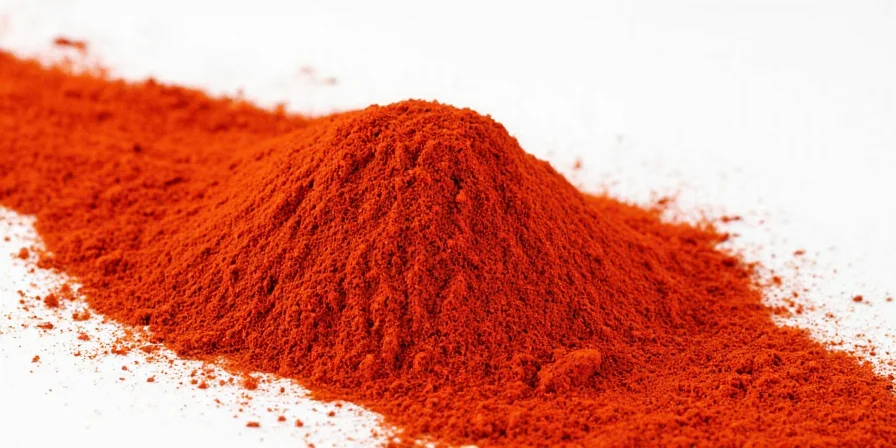 Properly stored paprika in a spice cabinet