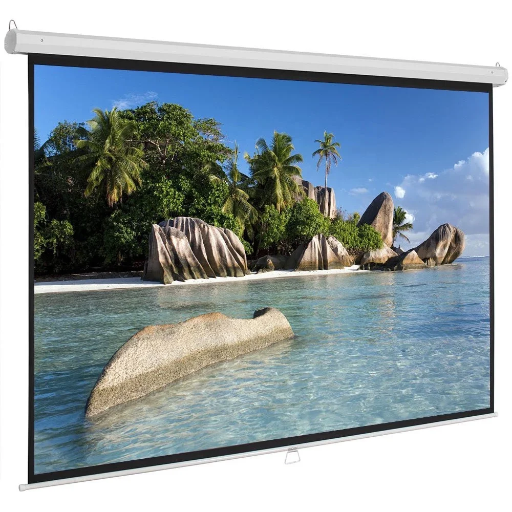 

alr 120 Wall Mounted fixed frame Electric Portable Matte White Fabric Motorized Electric Projection Projector Screen, Pvc white