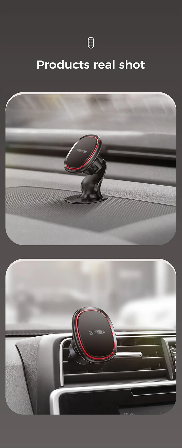 JOYROOM ZS205 air outlet mobile car phone holder magnetic phone holder