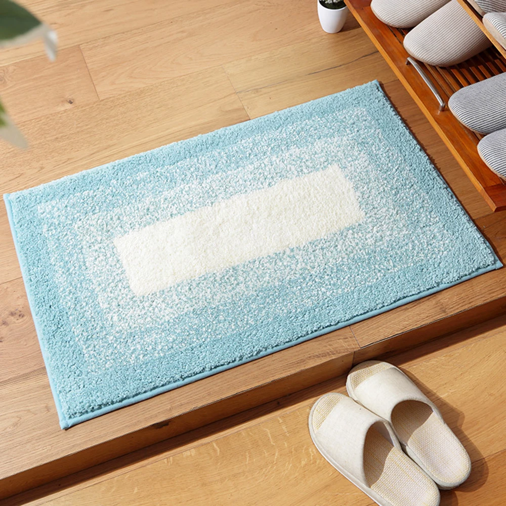 

i@home absorbent non-slip microfiber jacquard chenille bathroom rug water absorbent carpet bath mat, Picture