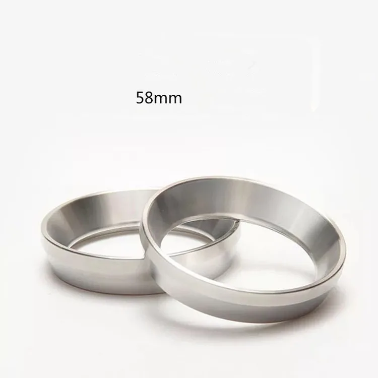 

Aluminum Coffee Dosing Ring Household Coffee Powder Ring Italian Type For 58MM Profilter Coffee Tamper