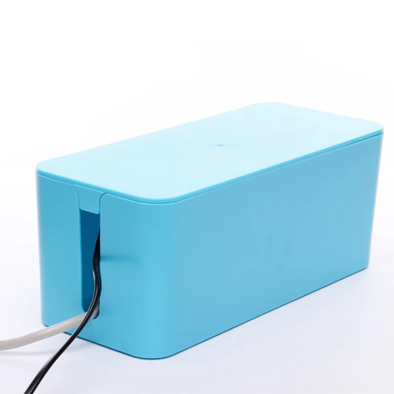 

Cable protection storage box cable wire box plastic wire protection box, White black blue green