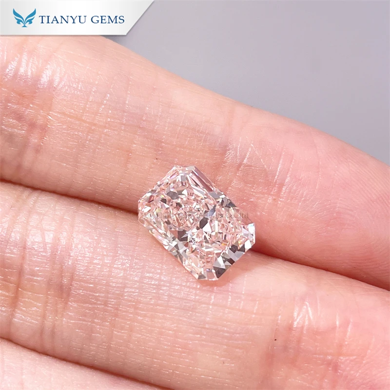 

New Arrival Colors Lab Grown Diamond Nature Cherry Pink Radiant lab diamond price per carat