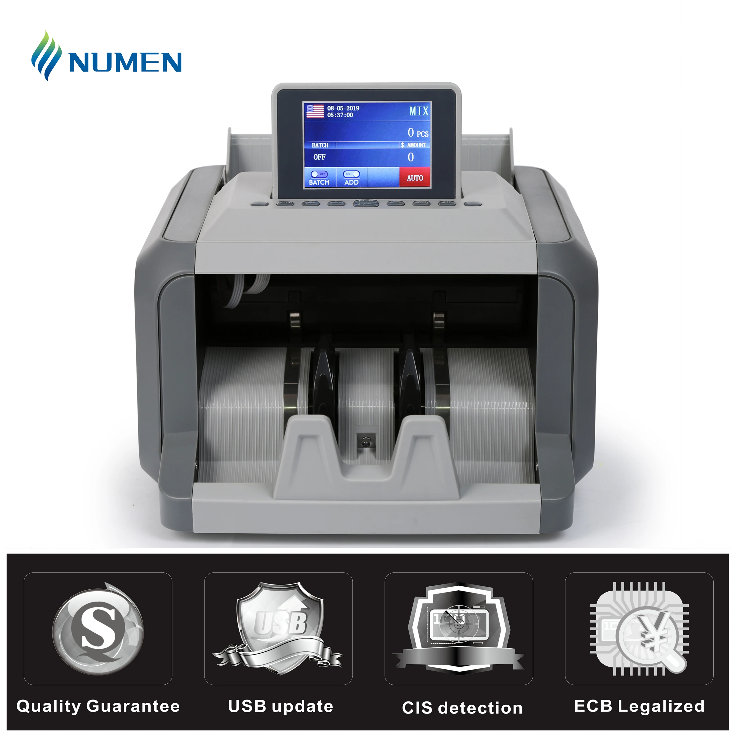 High Quality Note Counter back Loading Mix Currency Value Machine SH-05C