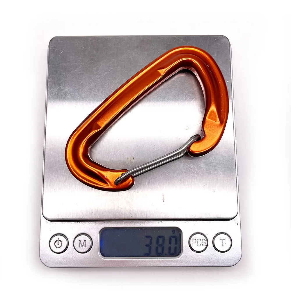 BT-A501 New Design Safety 24kn Lock Clasp Oxidized Custom Clip Hook Climbing Carabiners D-shape Aluminum D Shape Wire Gate Cara