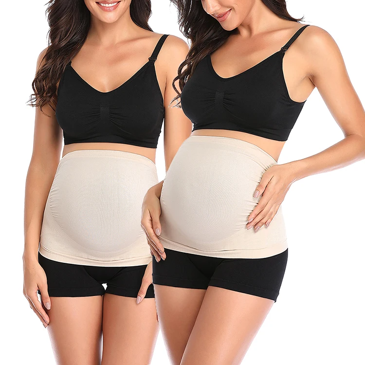 

Custom Logo New Fashion Skin Color Pregnancy Belt Women Body Shapers, Black, skin