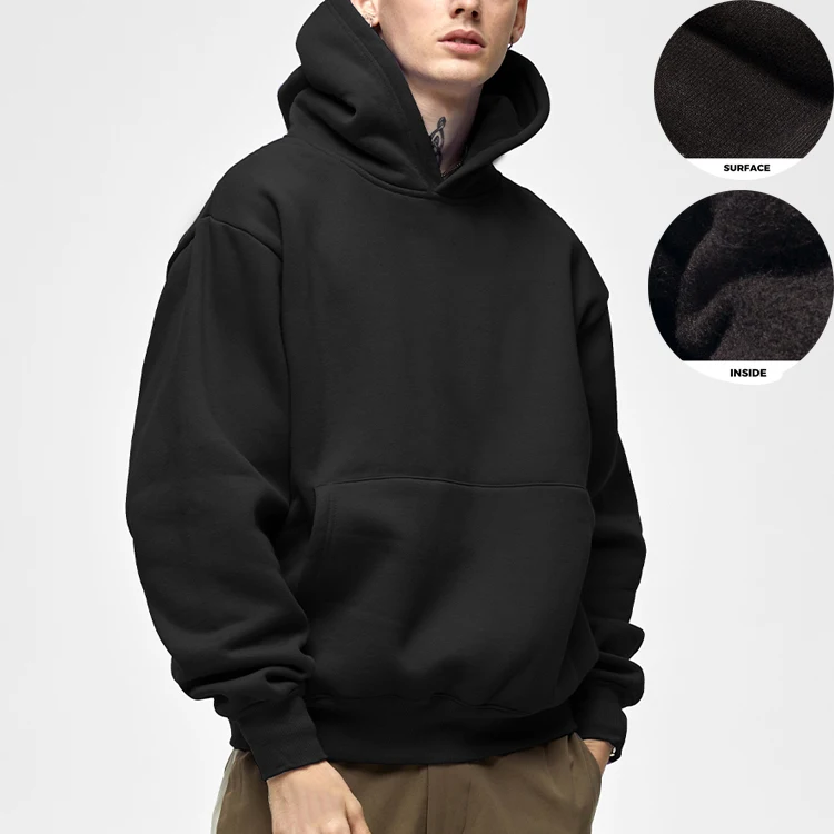 

Thick fabric add fleece no hat rope oversized men's hoodies & sweatshirts hoodies unisex style casual hoodies, Customized color