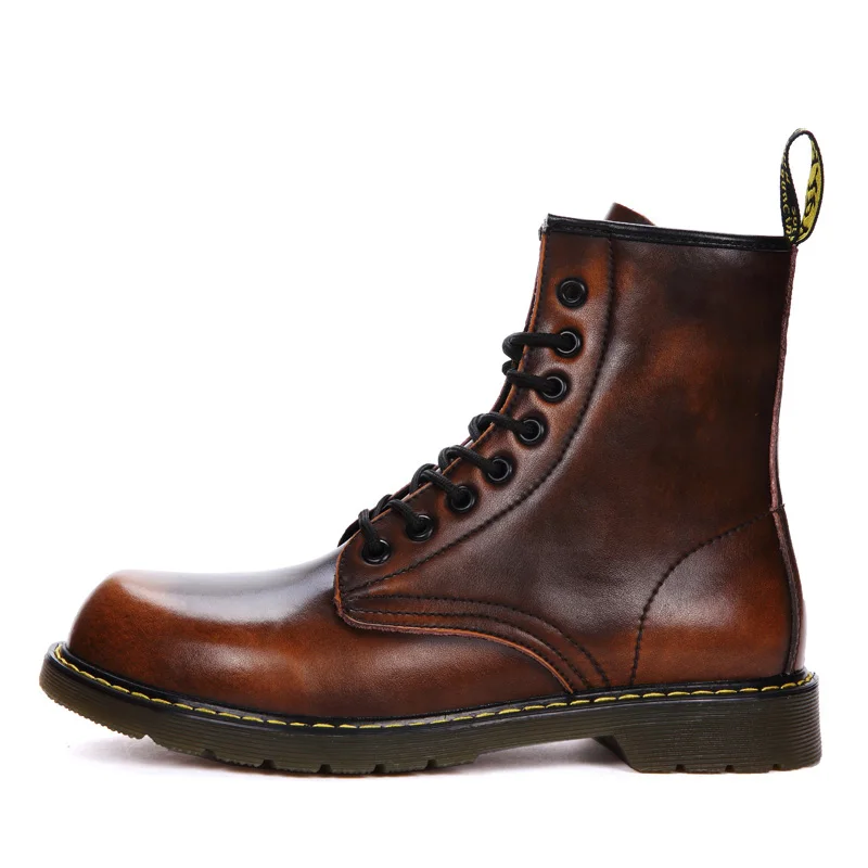 

2020 winter new style ankle boots high quality men's leather Martin boots motorcycle cowboy boots