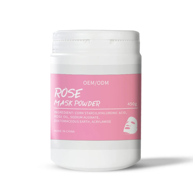 

Rose peppermint milk jelly powder for moisturizing Facial Whitening Exfoliating Rose Pink Clay Soft Face Powder