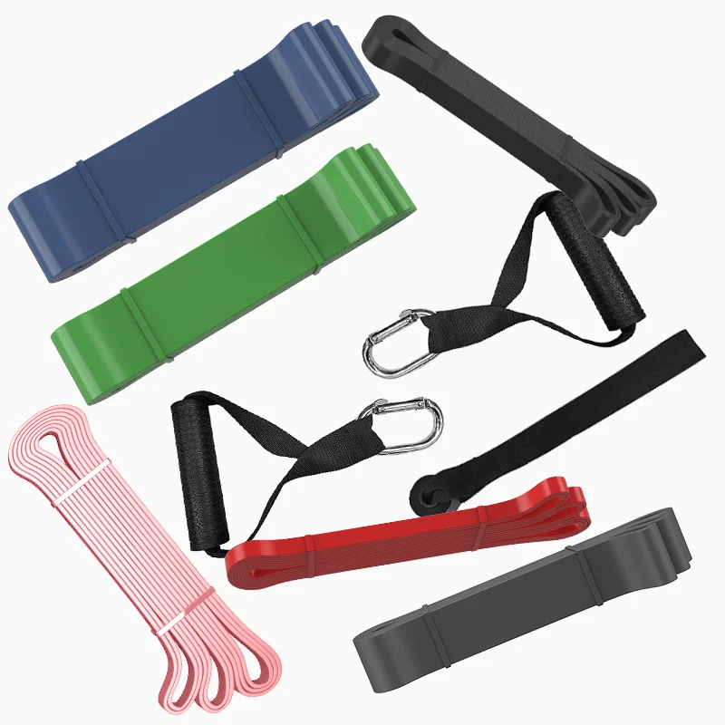 

Custom Logo Colorful Latex Stretch Fitness Resistance Power Bands Sets