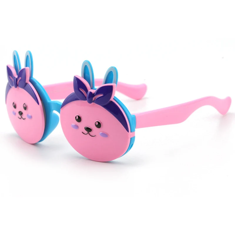 

Kids Cartoon Rabbit Flip Up Girls TAC Polarized Sunglasses Cartoon TPEE Sunglasses Protect Eyes Sun Shades Glasses for Children