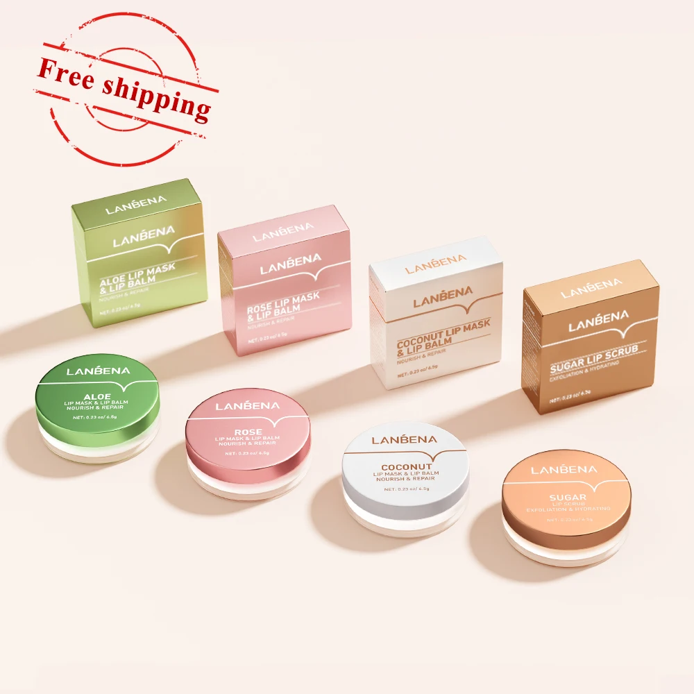 

LANBENA lip scrub care long lasting nutritious lip sleeping lip balm free shipping