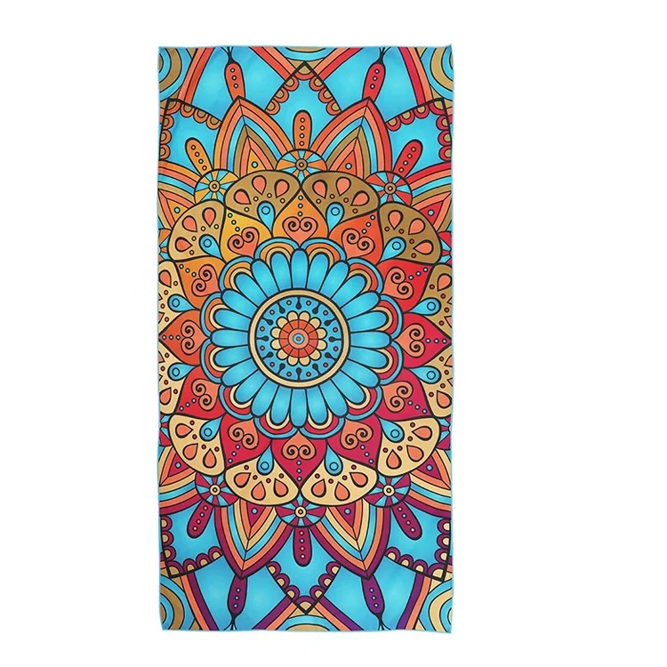 

Wholesale Oem Quick Dry Sublimation Custom Printed Large Oversized Sand Free Suede Kids Microfiber Waffle Beach Towel