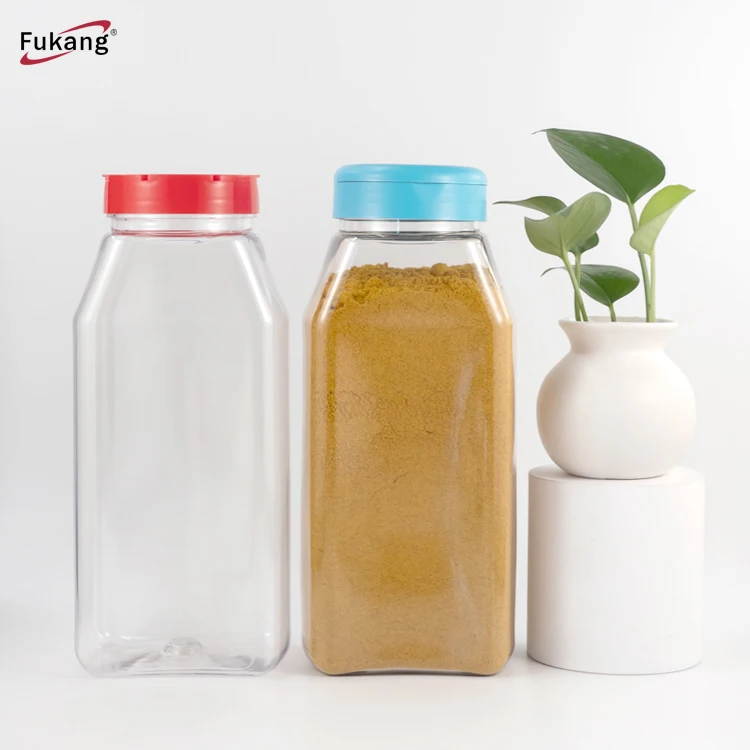 

1 liter Large PET Empty Spice Jars with Butterfly Lid