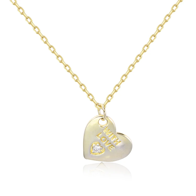 

New Design Heart Pendant Lady Fashion Elegant Couples Necklace