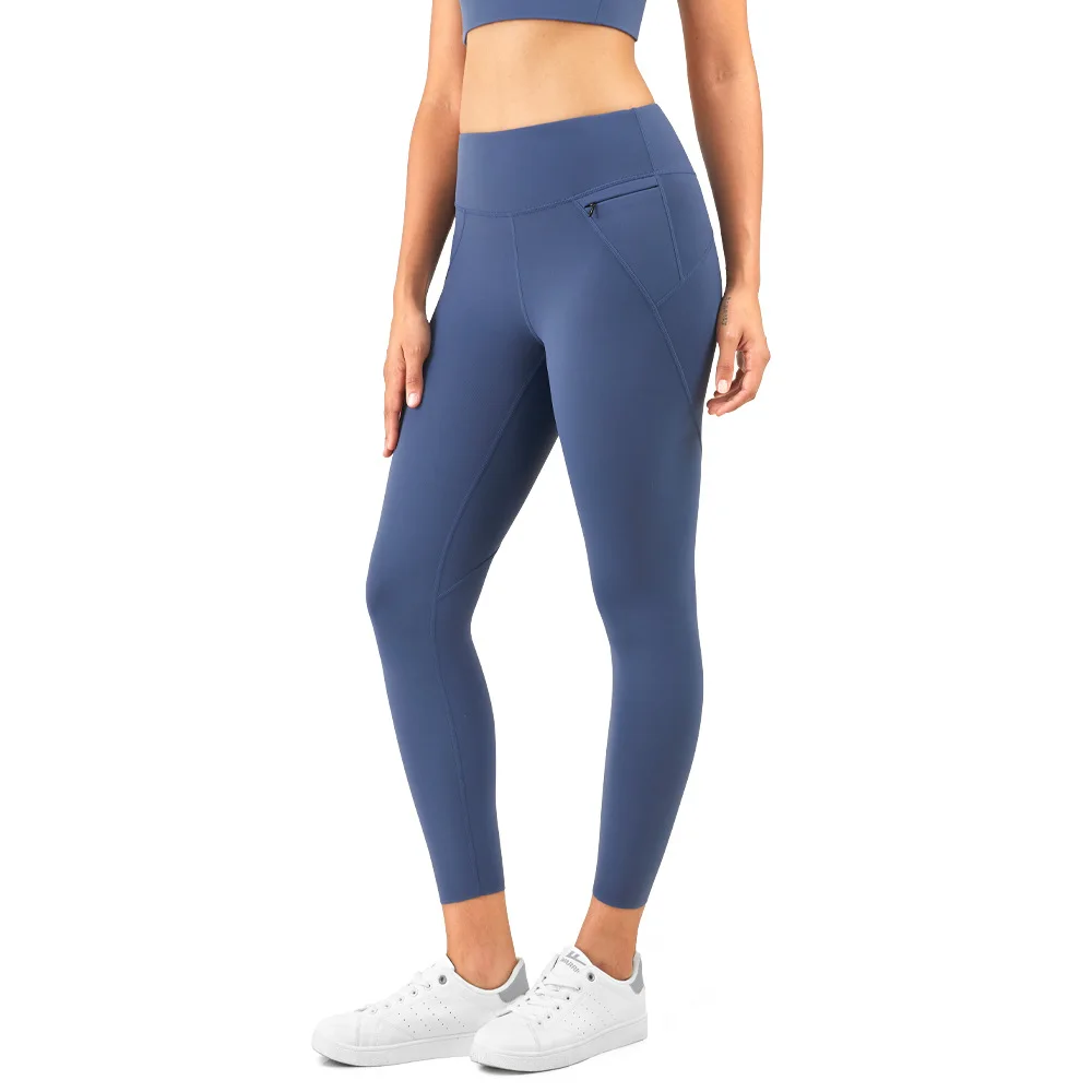 

New Sports Wear Women Fitness Workout Gym Pants With Zipper Pocket Yoga Leggings, Customized colors