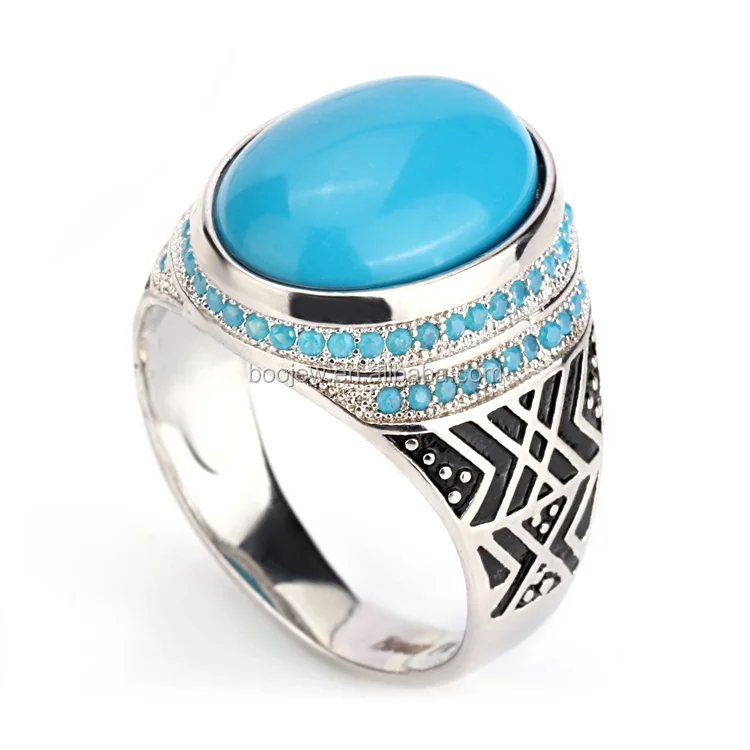 WHOLESALE 64PC 925 SOLID STERLING SILVER TURQUOISE MIX STONE RING LOT O R069 