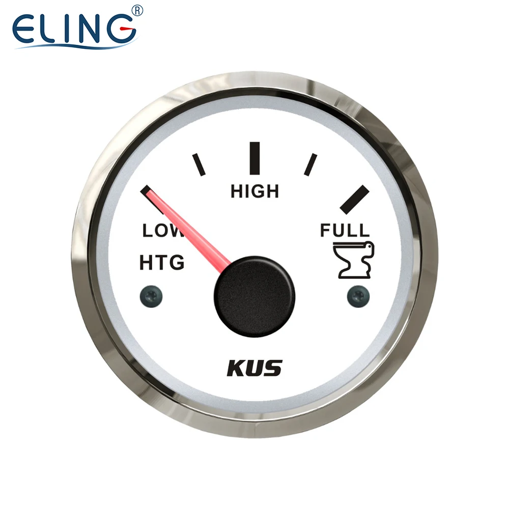 

KUS Holding Tank Level Gauge Meter Indicator 0-190ohm Signal 52MM(2") 12V/24V