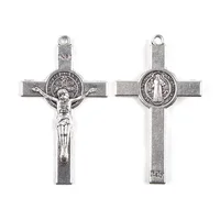 

Wholesale Alloy Metal Catholic Crucifix Cross Pendant With Saint Benedict