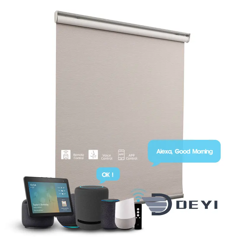 

Deyi Smart motorized blackout Roller Blinds Window Shades, Customized color